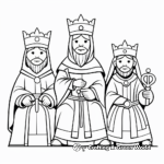 Biblical Wise Men Coloring Pages for Adults 2
