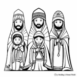 Biblical Wise Men Coloring Pages for Adults 3
