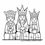 Biblical Wise Men Coloring Pages for Adults 4