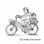 Bicycle Taxi Coloring Pages for Kids 4