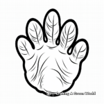 Big Bear Paw Print Coloring Pages 3