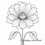 Big Bluebell Flower Coloring Pages 1