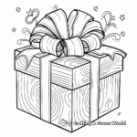 Big Gift Box Coloring Pages for Kids 2