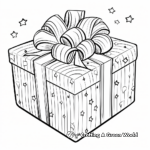 Big Gift Box Coloring Pages for Kids 3