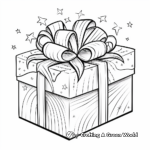 Big Gift Box Coloring Pages for Kids 4