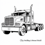 Big Rig Truck Coloring Pages for Truckers 1