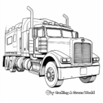 Big Rig Truck Coloring Pages for Truckers 2