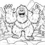 Bigfoot Yeti Forest Adventure Coloring Pages 2