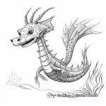 Bioluminescent Sea Dragon Coloring Pages 1