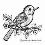 Bird Tattoo Coloring Pages 1