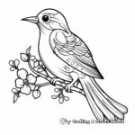 Bird Tattoo Coloring Pages 4
