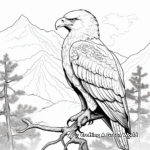 Bird-Watcher's Paradise: Eagle Coloring Pages 2