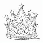 Birthday Party Crown Coloring Pages 2