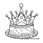 Birthday Party Crown Coloring Pages 3