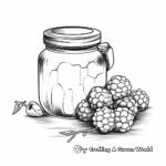 Blackberry Jam Jar Coloring Page 1