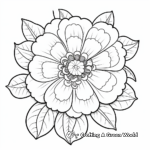 Blooming Cactus Flower Coloring Pages 1