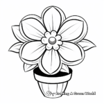 Blooming Cactus Flower Coloring Pages 2