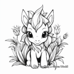 Blooming Lotus Unicorn Coloring Pages for Adults 2