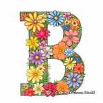 Blossoming Rainbow and Flowers Coloring Pages 3