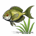 Bluegill Species Variety Coloring Pages 2
