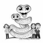 Boa Constrictor Family Coloring Pages: Male, Female, and Younglings 2