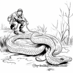 Boa Constrictor Hunting Prey Coloring Pages 3