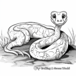 Boa Constrictor in the Wild Coloring Pages 4