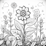 Bold Floral Positive Affirmation Coloring Pages for Women 3