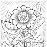 Bold Floral Positive Affirmation Coloring Pages for Women 4