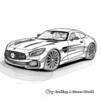 Bold Mercedes-AMG GTR Coloring Sheets 4
