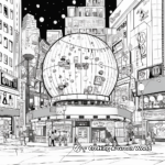 Bold Times Square Ball Drop Coloring Pages 1