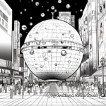 Bold Times Square Ball Drop Coloring Pages 2