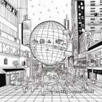 Bold Times Square Ball Drop Coloring Pages 3