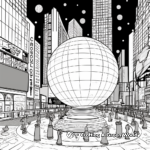 Bold Times Square Ball Drop Coloring Pages 4