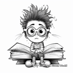 Bookworm Coloring Sheets for Book Lovers 2