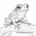 Borneo Eared Frog: Unique Tree Frog Coloring Pages 2