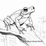 Borneo Eared Frog: Unique Tree Frog Coloring Pages 4