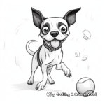 Boston Terrier Doing Tricks Coloring Pages 3