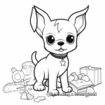 Boston Terrier With Toys Coloring Pages 3