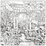 Botanical Garden Inspired Coloring Pages 1