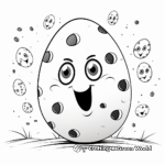 Bouncy Polka Dot Easter Egg Coloring Pages 2