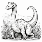 Brachiosaurus Behemoth Dinosaur Coloring Pages 2