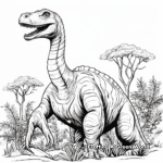 Brachiosaurus Behemoth Dinosaur Coloring Pages 3