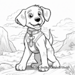 Brave Police Dog Coloring Pages 2