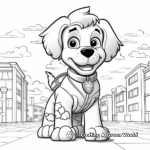 Brave Police Dog Coloring Pages 3