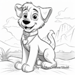 Brave Police Dog Coloring Pages 4