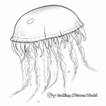 Breathtaking Pacific Sea Nettle Jellyfish Coloring Page 1