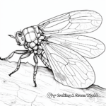 Bright and Colorful Cicadas Coloring Pages 4