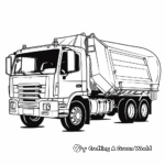 Bright and Colorful Recycling Truck Coloring Pages 4