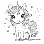 Bright and Glittery Unicorn Coloring Pages for Sparkle Lovers 1